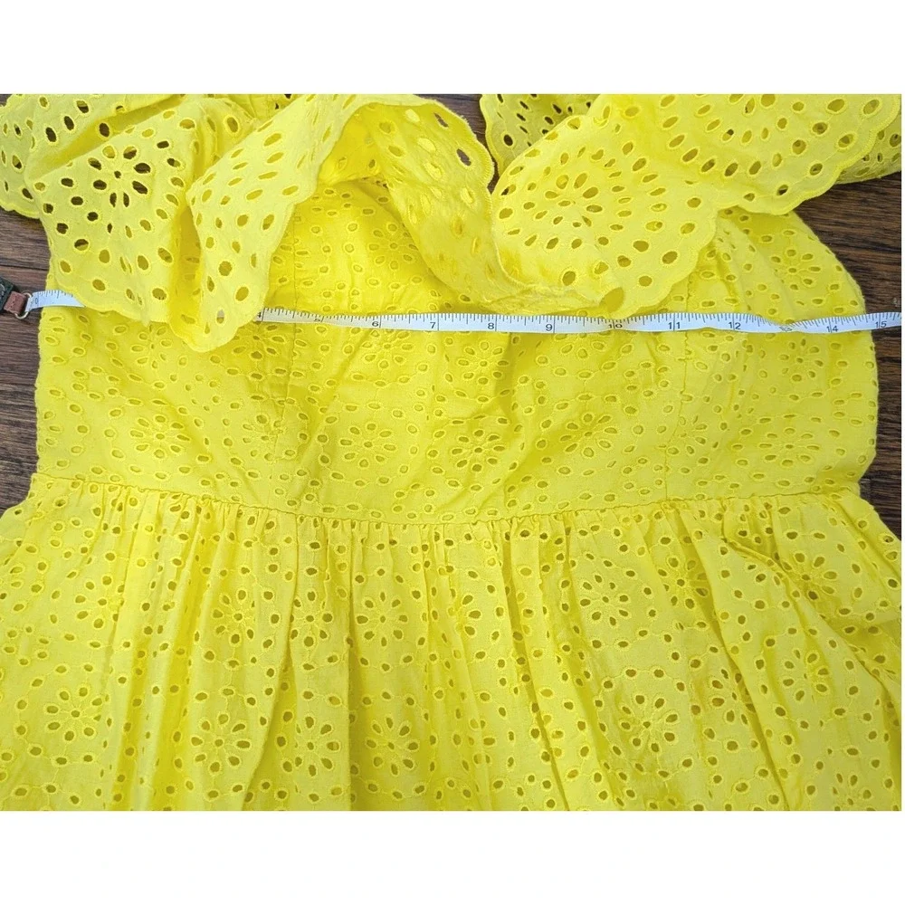 Lilly Pulitzer Asteria Dress Resort Yellow Daisy Dreams Eyelet Size 0 NWT $238 - Picture 9 of 12